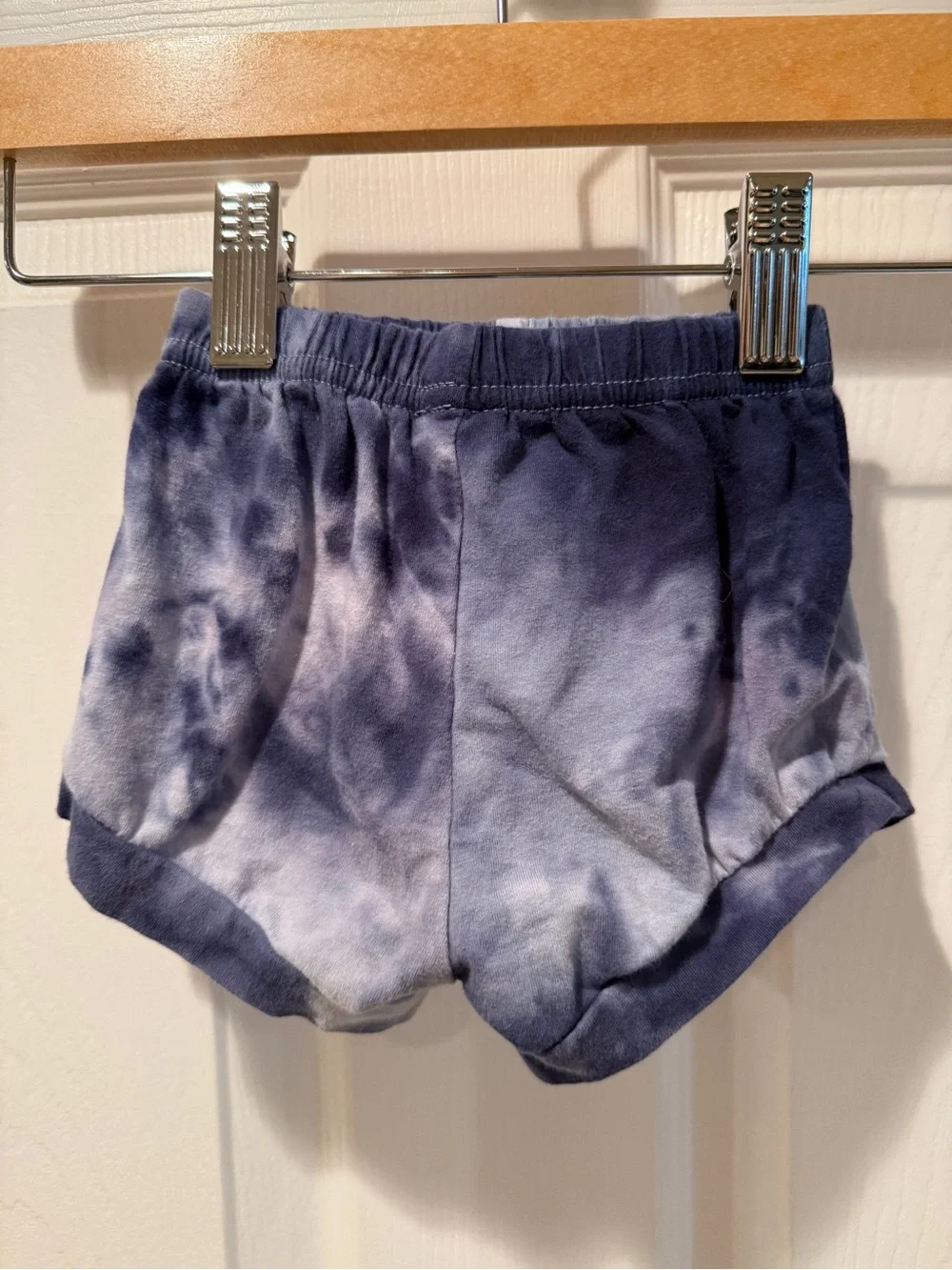Little One Shop Navy Blue Tie-Dye Drawstring Shorts 12M